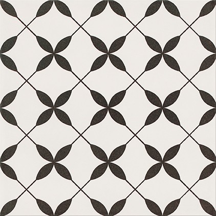 Grīdas flīzes Patchwork Clover Black Pattern 29.8x29.8