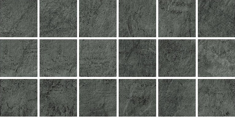 Grīdas flīzes Gres Pietra Dark Grey Mozaika 14.8x29.7