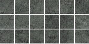 Grīdas flīzes Gres Pietra Dark Grey Mozaika 14.8x29.7