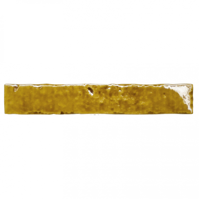 Sienas flīzes Brutalist Mustard Crackle 3.8x23.5